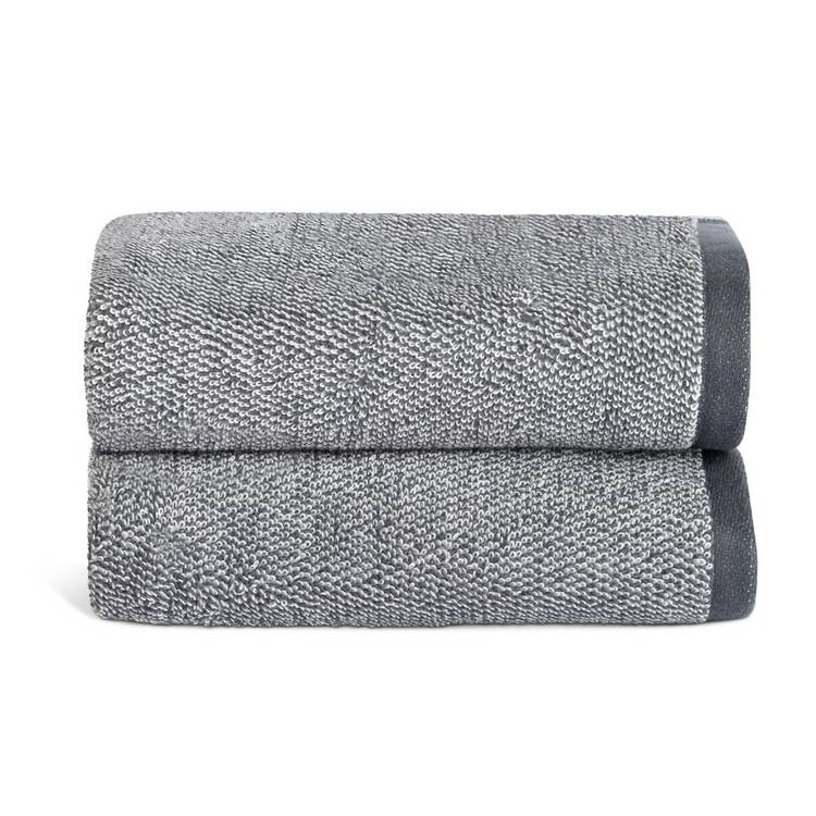 Habitat black marl hand towel 2 pack, imported from the UK