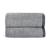 Habitat black marl hand towel 2 pack, imported from the UK