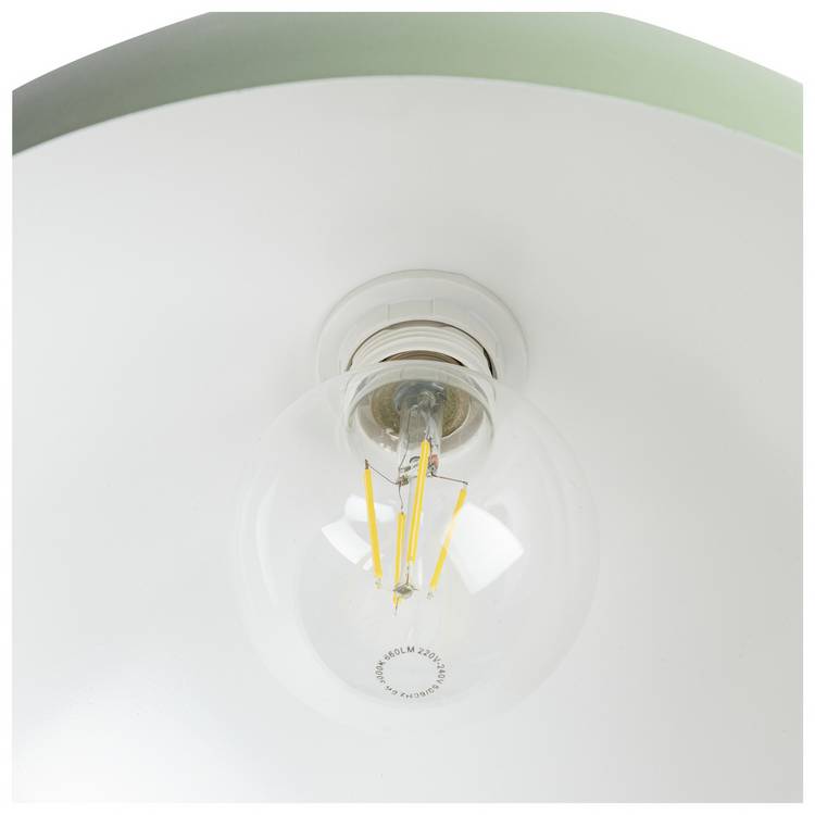 Habitat steel mushroom flush ceiling light in green - British product