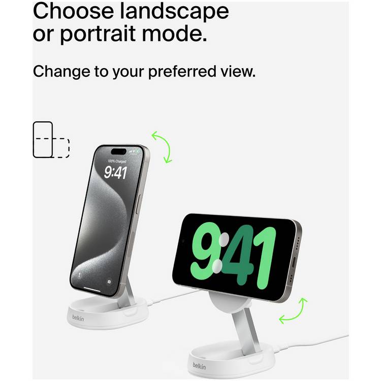 Belkin MagSafe compatible folding Qi2 wireless charger (British brand)