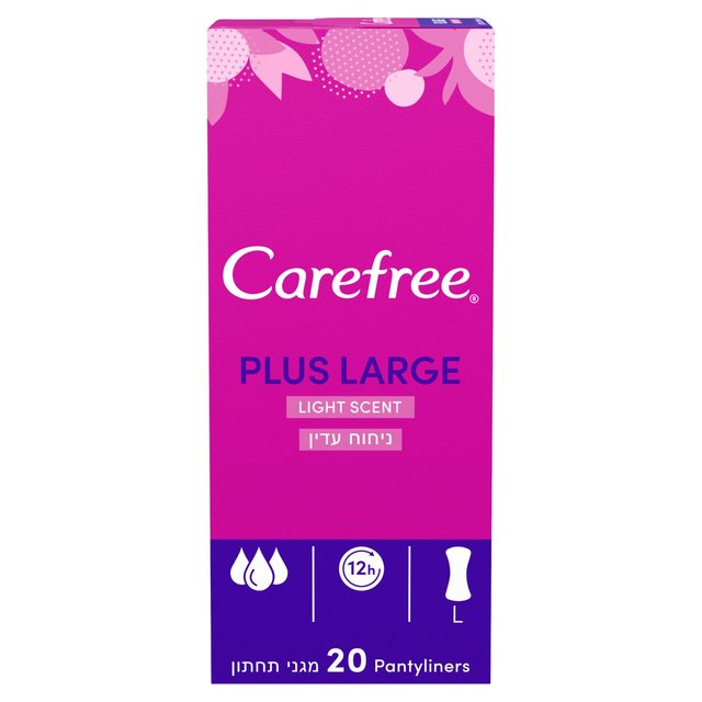 Carefree Plus Large Light Scent Pantyliners   20 per pack