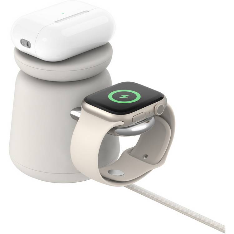 Belkin 2-in-1 MagSafe wireless charger Sand - British product