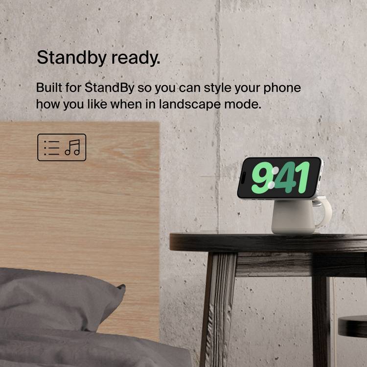 Belkin 2-in-1 MagSafe wireless charger Sand - British product