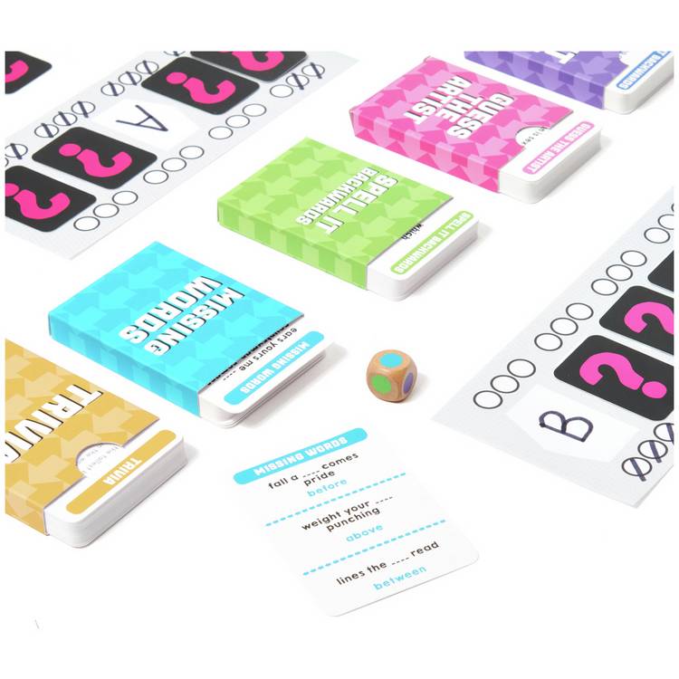 Format Games The Backward Game party game for 4 players (British brand)