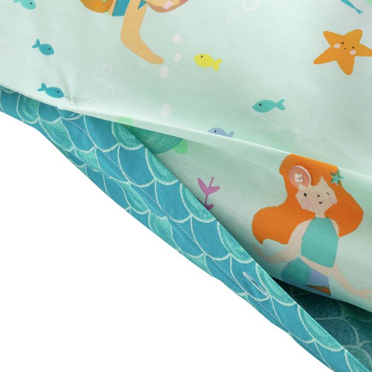 Argos Home Kids Bedding Blue Mermaids Single (British brand)