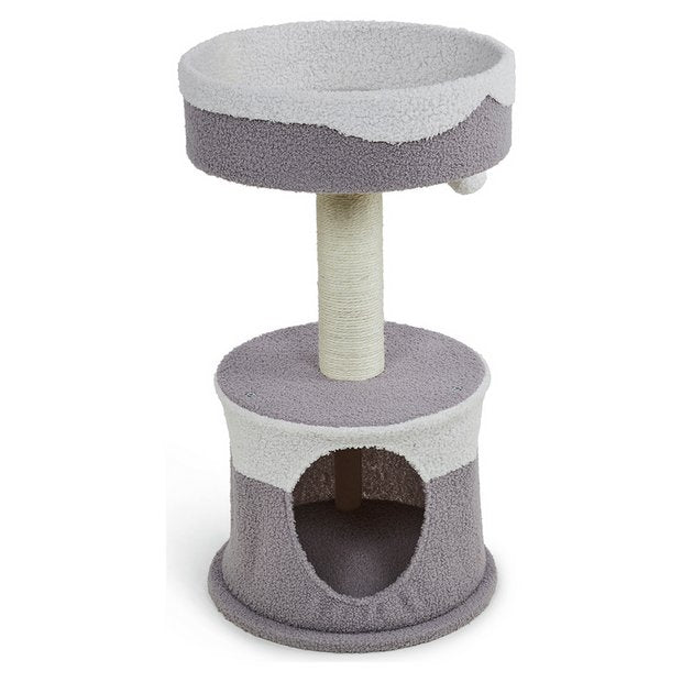 Petface fleece cat hide scratch post H73cm, imported from the UK