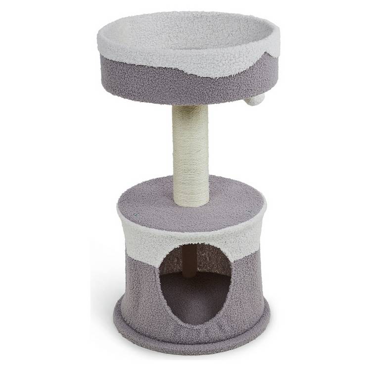 Petface fleece cat hide scratch post H73cm, imported from the UK