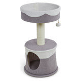 Petface fleece cat hide scratch post H73cm, imported from the UK