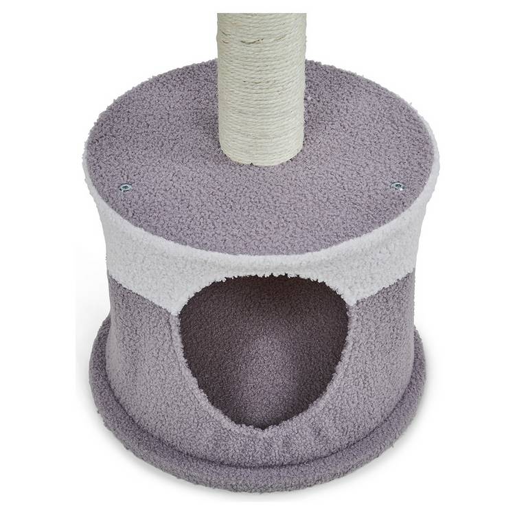 Petface fleece cat hide scratch post H73cm, imported from the UK