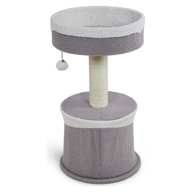 Petface fleece cat hide scratch post H73cm, imported from the UK
