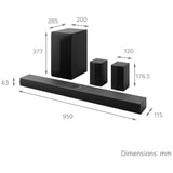 LG US70TR 5.1.1 channel soundbar system (British brand)