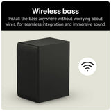 LG US40T 2.1ch Bluetooth soundbar with wireless subwoofer, imported from the UK