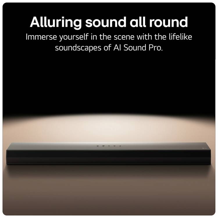 LG US40T 2.1ch Bluetooth soundbar with wireless subwoofer, imported from the UK
