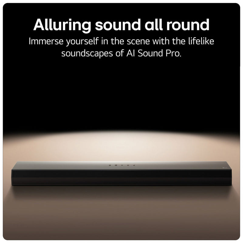 LG US60T 3.1Ch Bluetooth soundbar with wireless subwoofer - British product