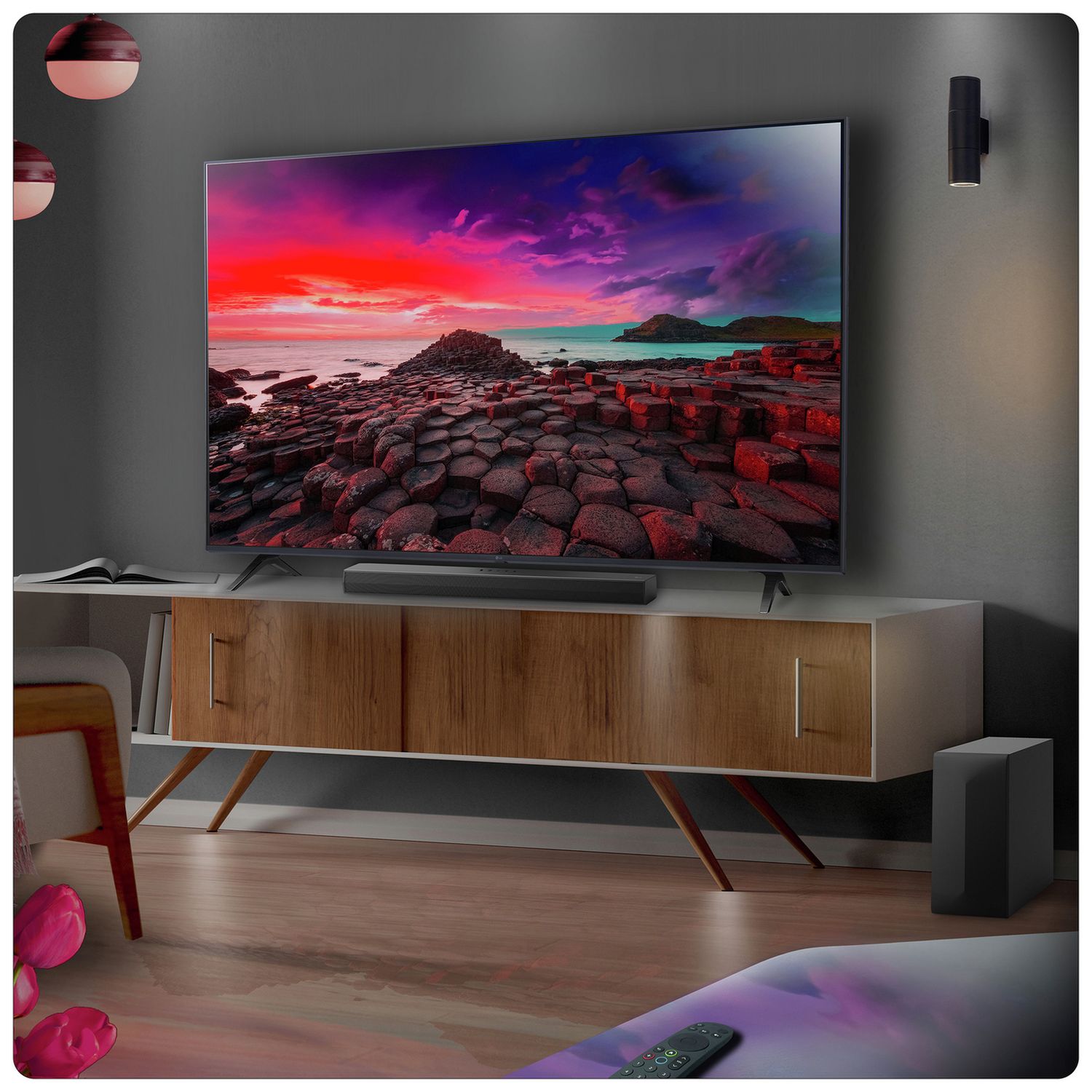LG US60T 3.1Ch Bluetooth soundbar with wireless subwoofer - British product