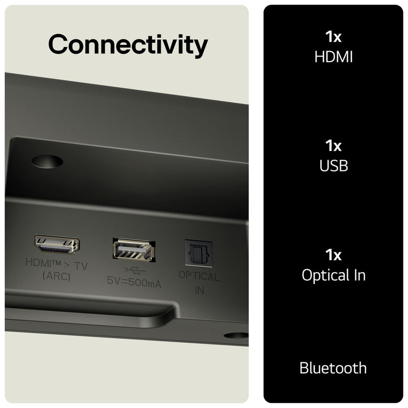 LG US60T 3.1Ch Bluetooth soundbar with wireless subwoofer - British product