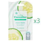 Superdrug Cucumber Cooling Face Mask x3 Bundle GOODS Superdrug   
