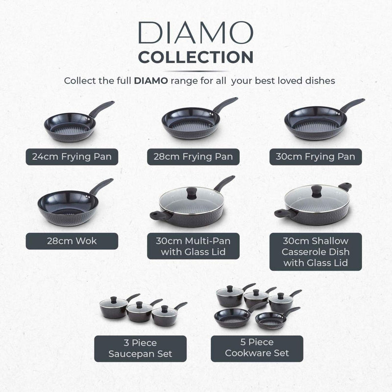 Tower Diamo 30cm lidded saute pan, UK version