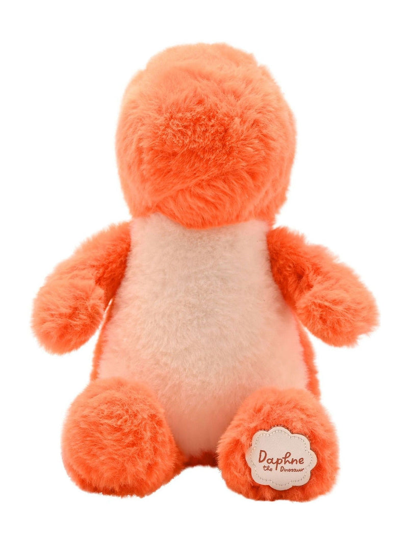 Widdop plush sitting orange dinosaur 22cm, imported from the UK