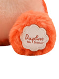 Widdop plush sitting orange dinosaur 22cm, imported from the UK