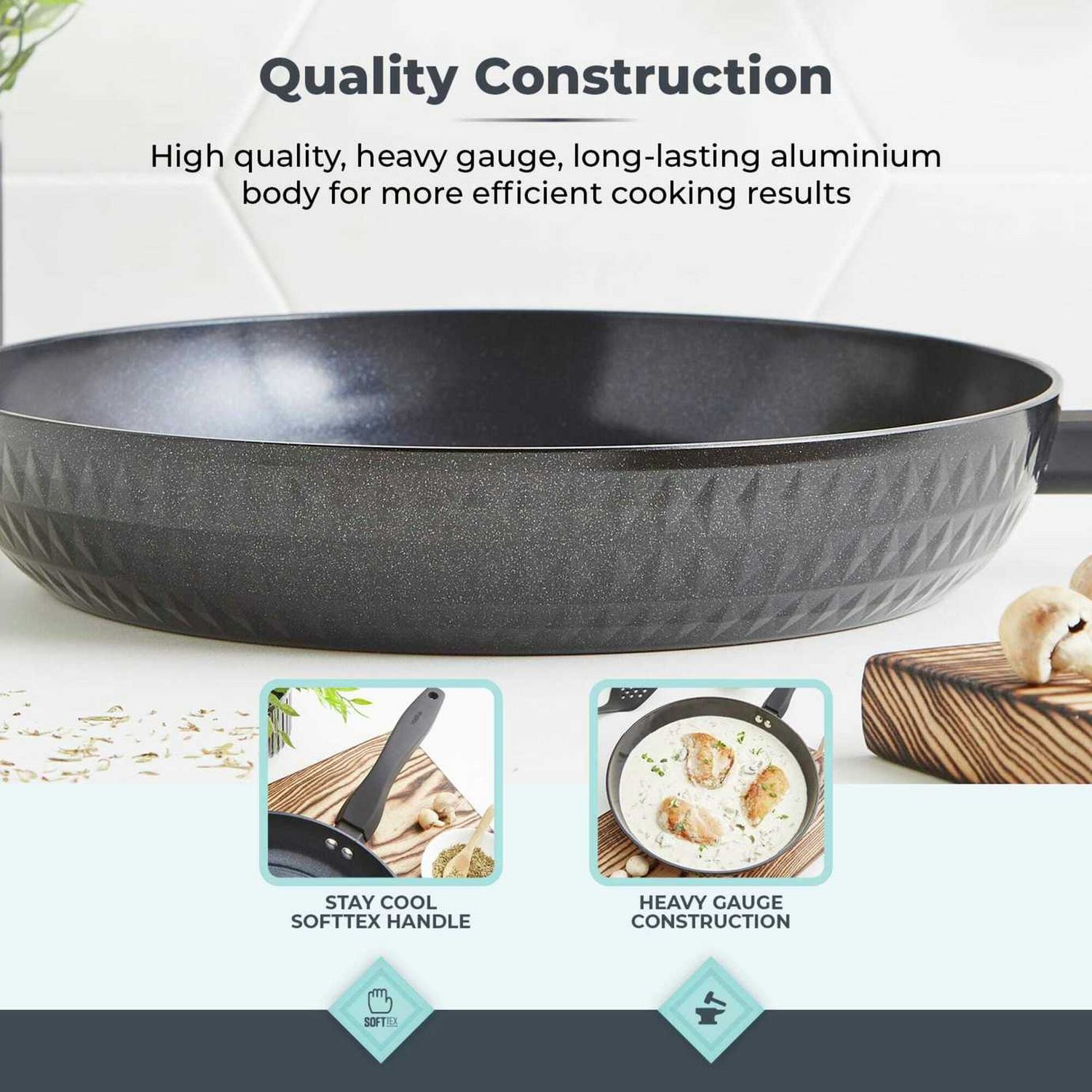 Tower Diamo frying pan 28cm (British brand)