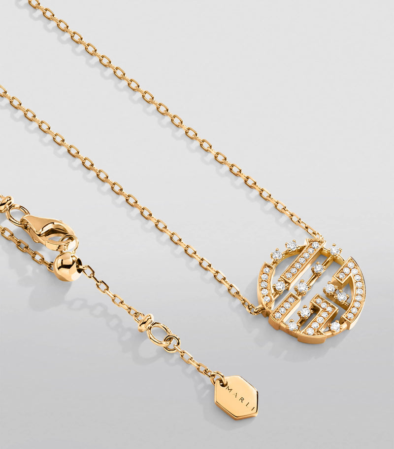 MARLI New York Avenues necklace yellow gold diamonds (British brand)