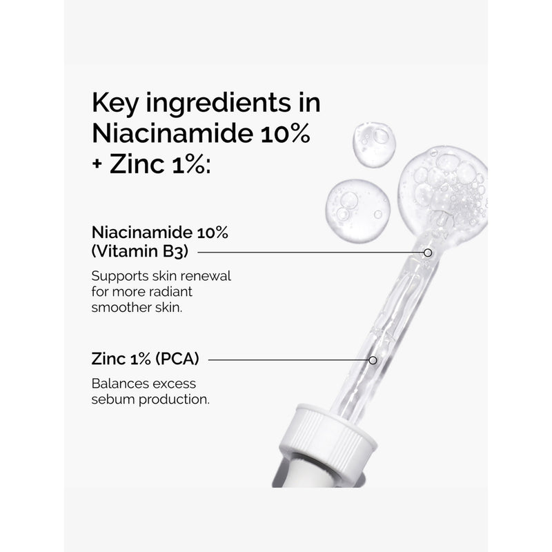 The Ordinary Niacinamide 10% + Zinc 1% serum 30ml, UK version