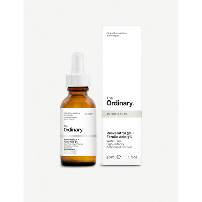 selfridges The Ordinary Resveratrol 3% & Ferulic Acid 3% Antioxidant Serum 30ml- Buy online at McGrocer
