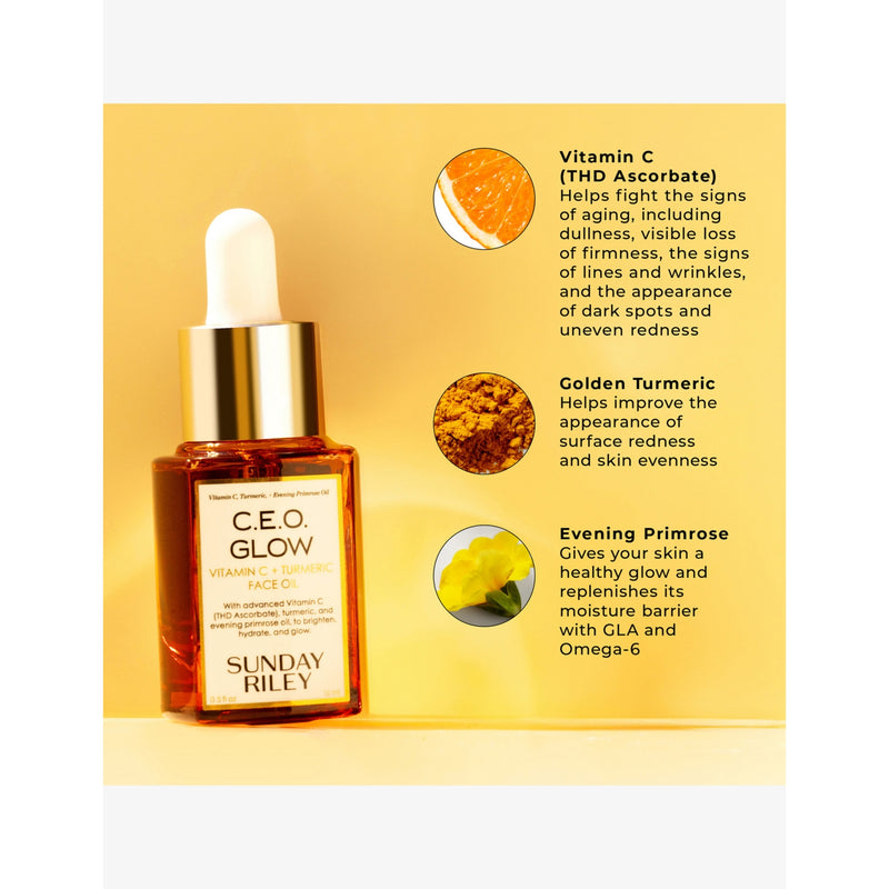 Sunday Riley Vitamin C and Turmeric face oil 15ml, UK version