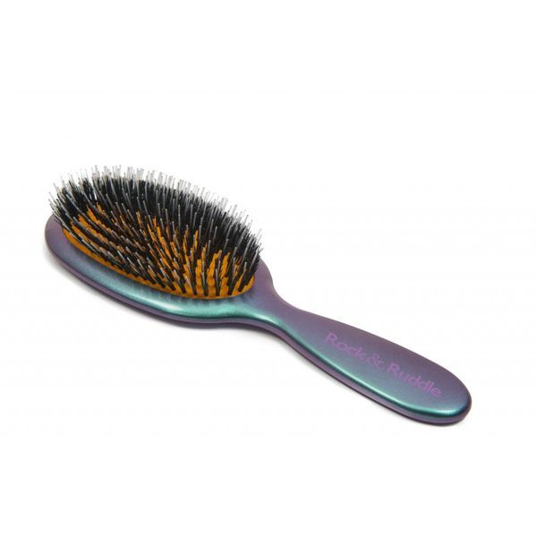 Rock & Ruddle Green Purple Small Synthetic Bristle Hairbrush GOODS Superdrug   