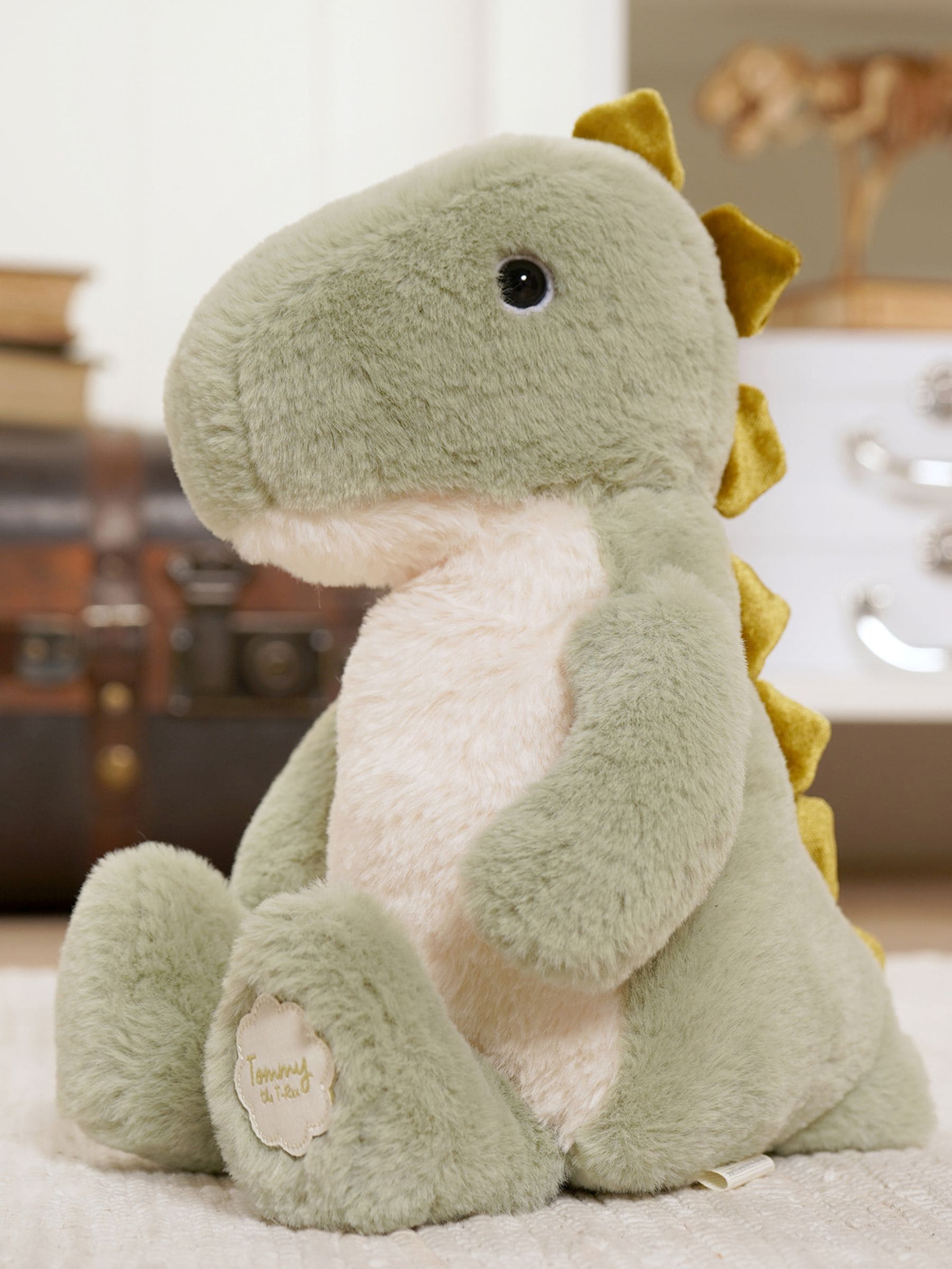 Widdop Tommy plush green dinosaur 24.5cm (British brand)