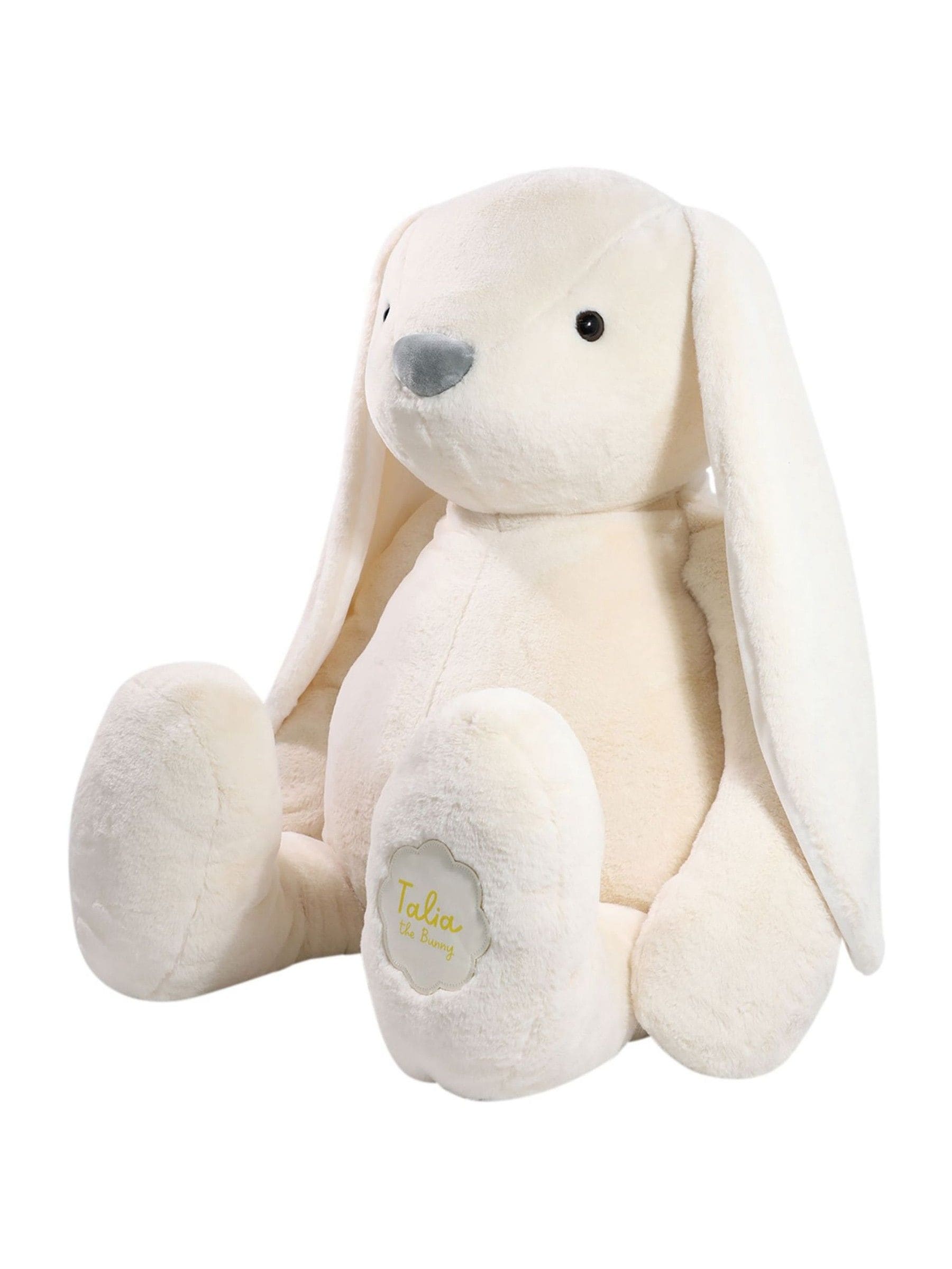 Widdop Talia cream plush big bunny toy 50cm, imported from the UK