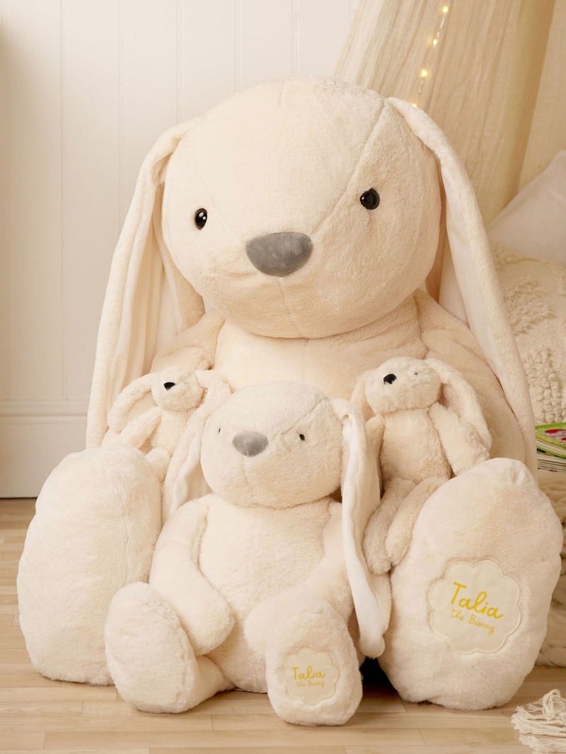 Widdop Talia cream plush big bunny toy 50cm, imported from the UK