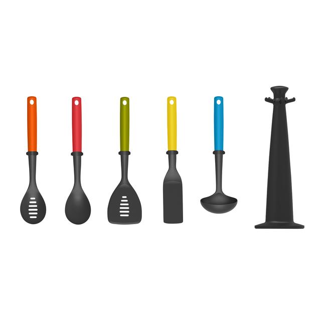 Joseph Joseph Duo Colour Utensil Carousel Set   5 per pack GOODS M&S   