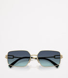 Tiffany & Co. TF3111 metal rectangular sunglasses, imported from the UK