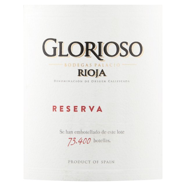 Bodegas Palacio Glorioso Rioja Reserva   75cl GOODS M&S   