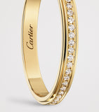 Cartier d'Amour wedding ring yellow gold 2.3mm with diamonds, UK version