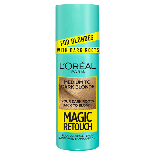 L'Oreal Paris Magic Retouch Precision Instant Dark Root Touch Up Spray Medium to Dark Blonde 75ml Beauty at home Sainsburys   