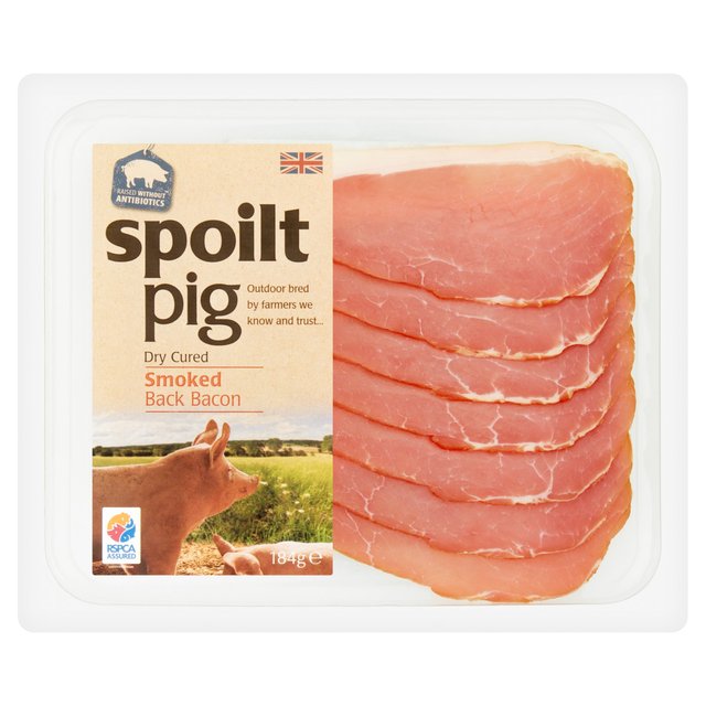 Spoiltpig Smoked Dry Cured Back Bacon   184g GOODS M&S   