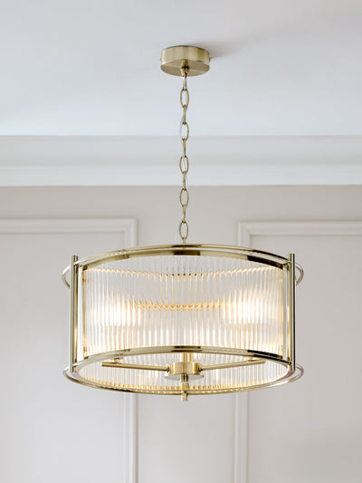 Next Next Brass Hertford 3 Light Chandelier- Buy online at McGrocer