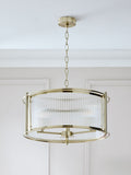 Plafonnier chandelier à 3 lumières Hertford en laiton (marque britannique)