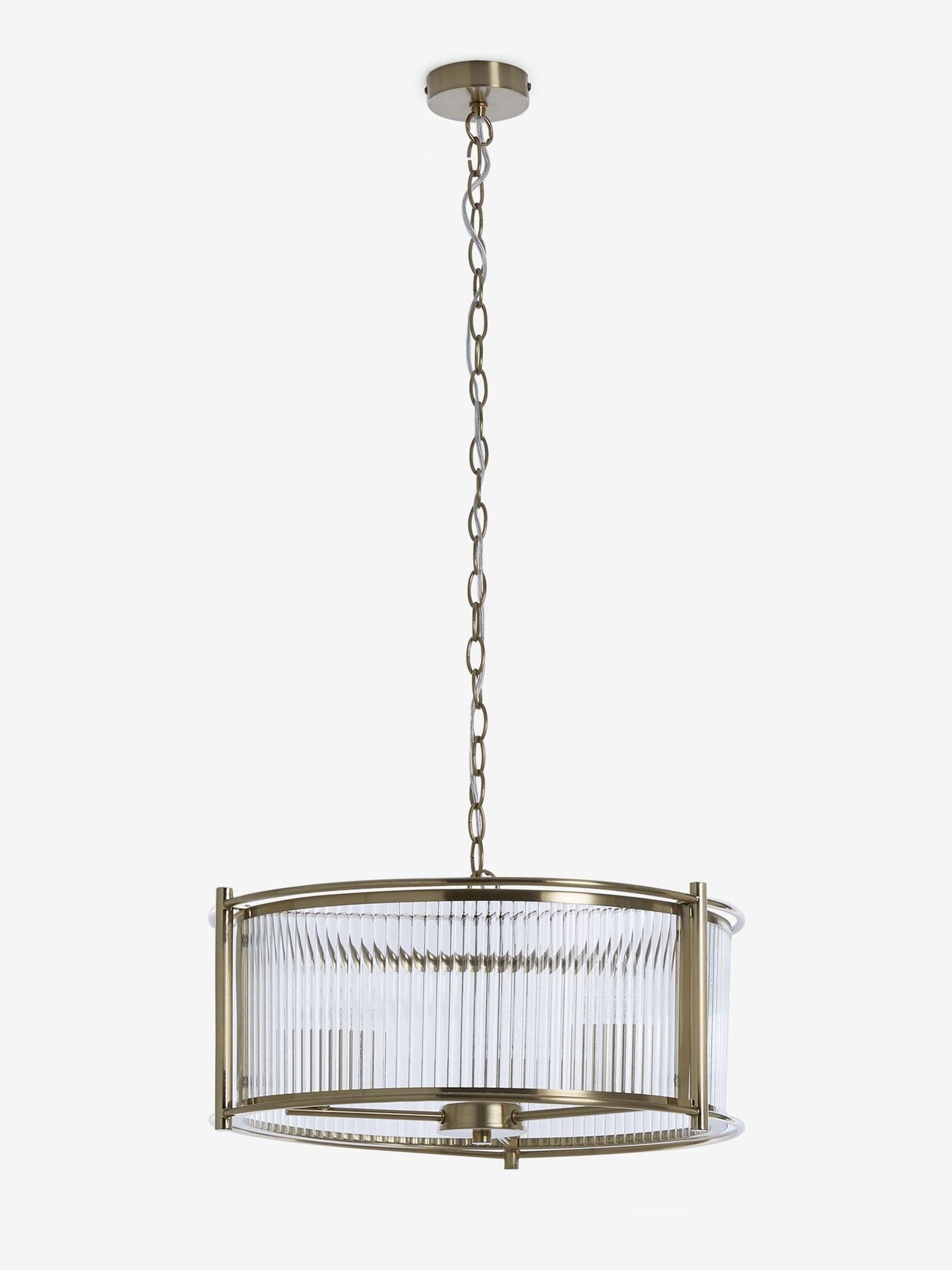 Plafonnier chandelier à 3 lumières Hertford en laiton (marque britannique)