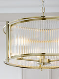 Plafonnier chandelier à 3 lumières Hertford en laiton (marque britannique)