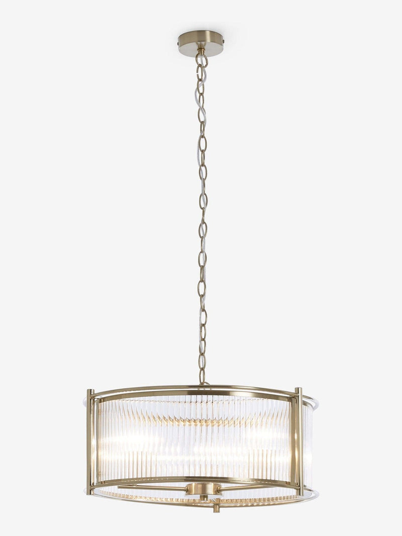 Plafonnier chandelier à 3 lumières Hertford en laiton (marque britannique)