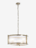Plafonnier chandelier à 3 lumières Hertford en laiton (marque britannique)