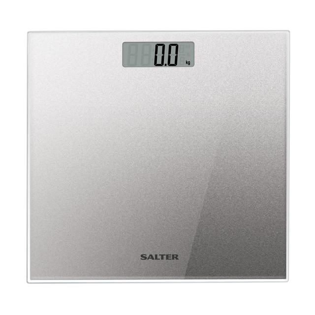 Salter Glass Electronic Bathroom Scale Silver GOODS M&S   