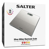 Salter Glass Electronic Bathroom Scale Silver GOODS M&S   