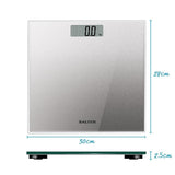 Salter Glass Electronic Bathroom Scale Silver GOODS M&S   