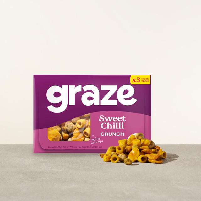 Graze Vegan Sweet Chilli Crunchy Mixed Snacks   28g GOODS M&S   