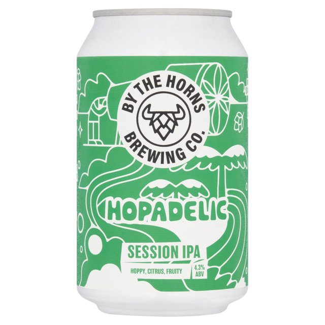 By the Horns Hopadelic Session IPA   330ml GOODS M&S   